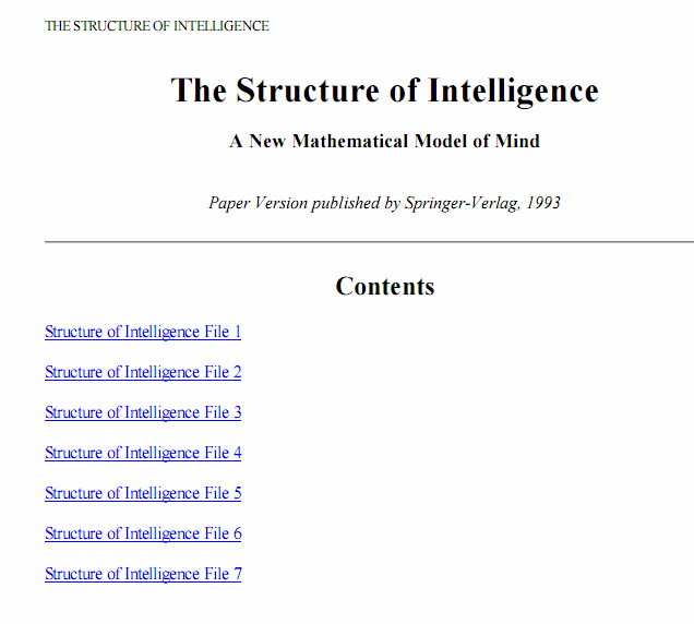 The Structure of Intelligence - A New Mathematical Model of Mind - Payhip