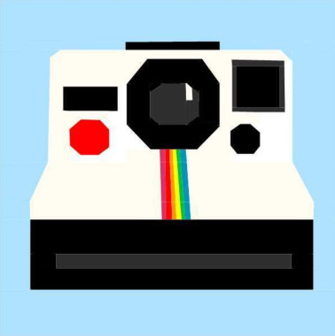 Polaroid Camera Paper Pieced Pattern