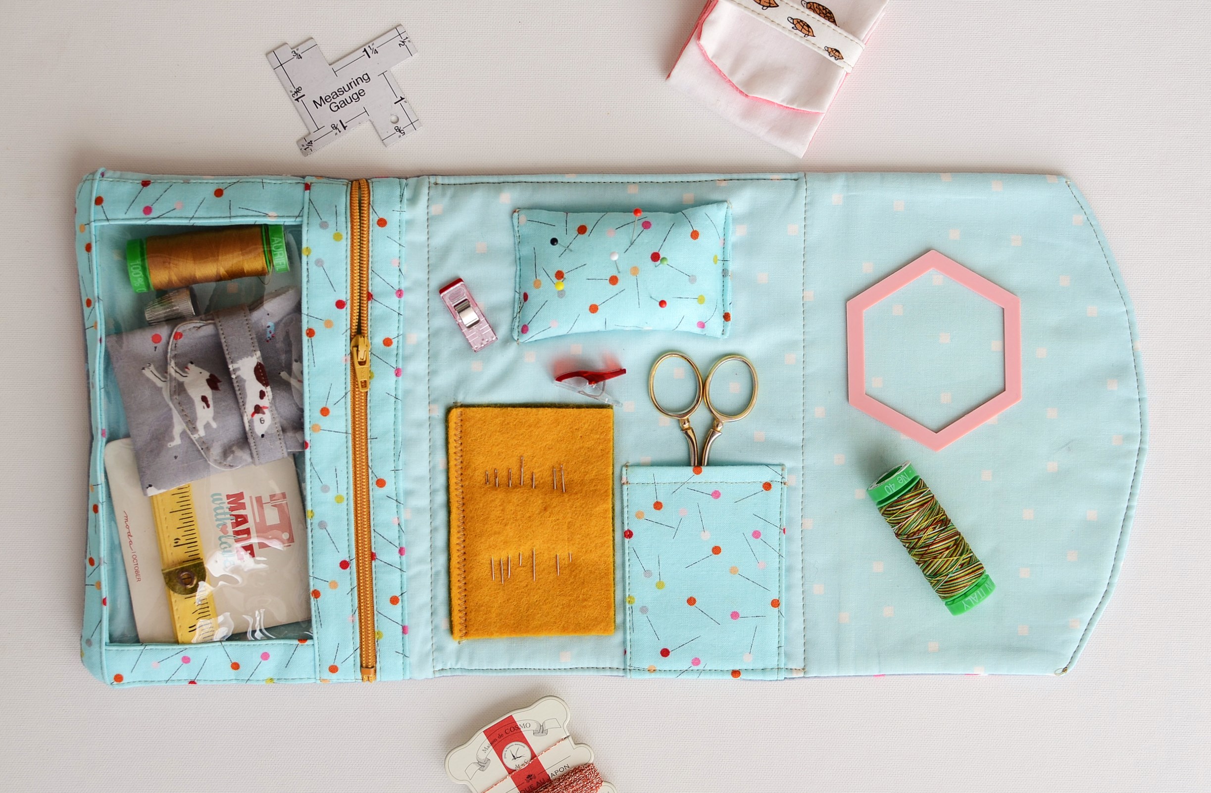 foldover sewing pouch pdf pattern Payhip