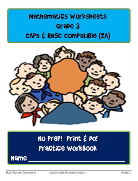 No Prep! Print & Do! Grade 3 Math Practice Workbook CAPs Compatible ...
