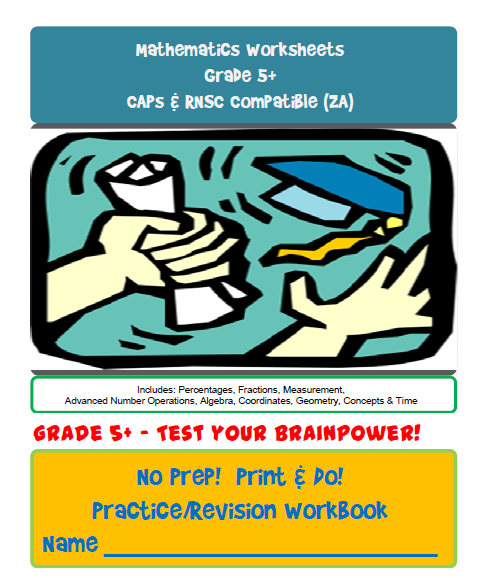 No Prep! Print & Do! Grade 5+ Advanced Math Practice Workbook-CAPs ...