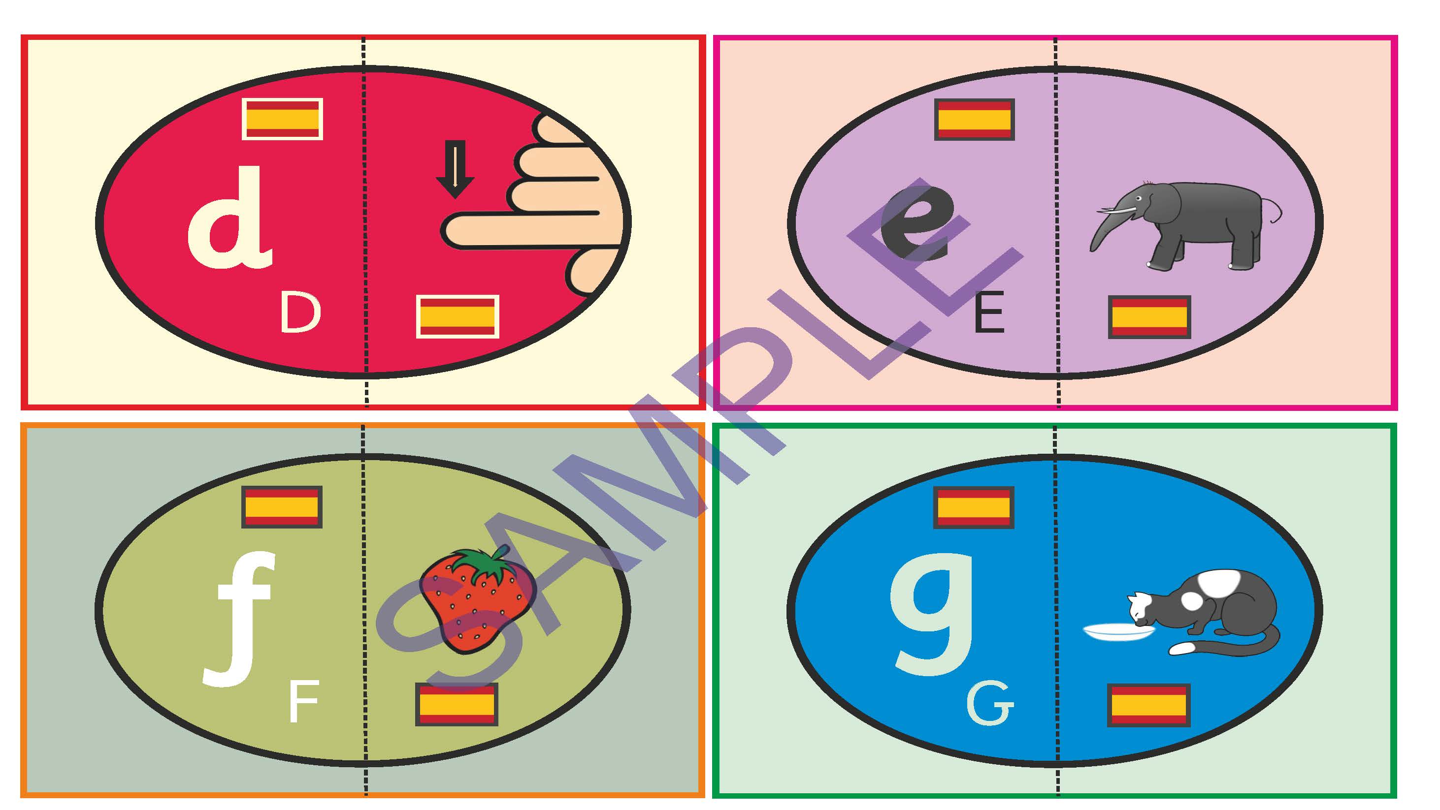 Spanish Alphabet Eggs Flashcards. Matching Game . Payhip
