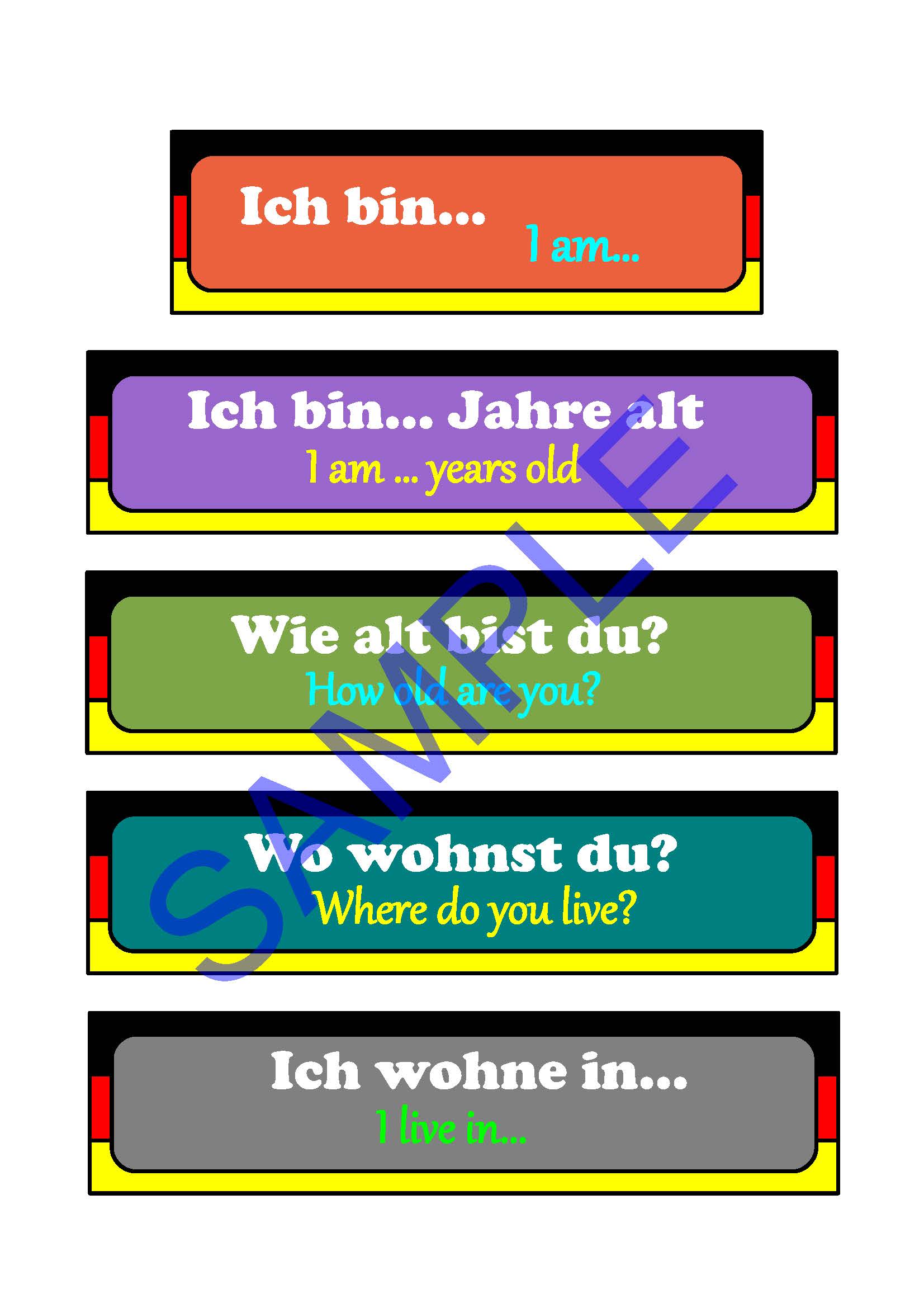 German basic conversation Flashcards. Payhip